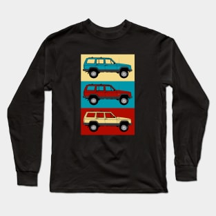 Jeep Cherokee Pop Art ~ Malibu palette Long Sleeve T-Shirt